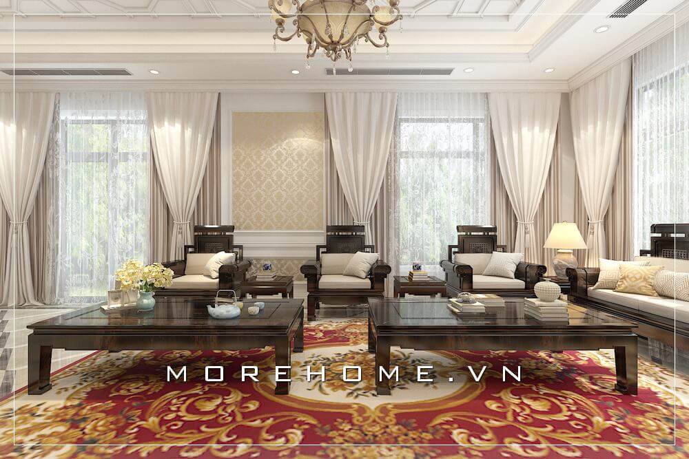 Thiết kế phòng khách biệt thự